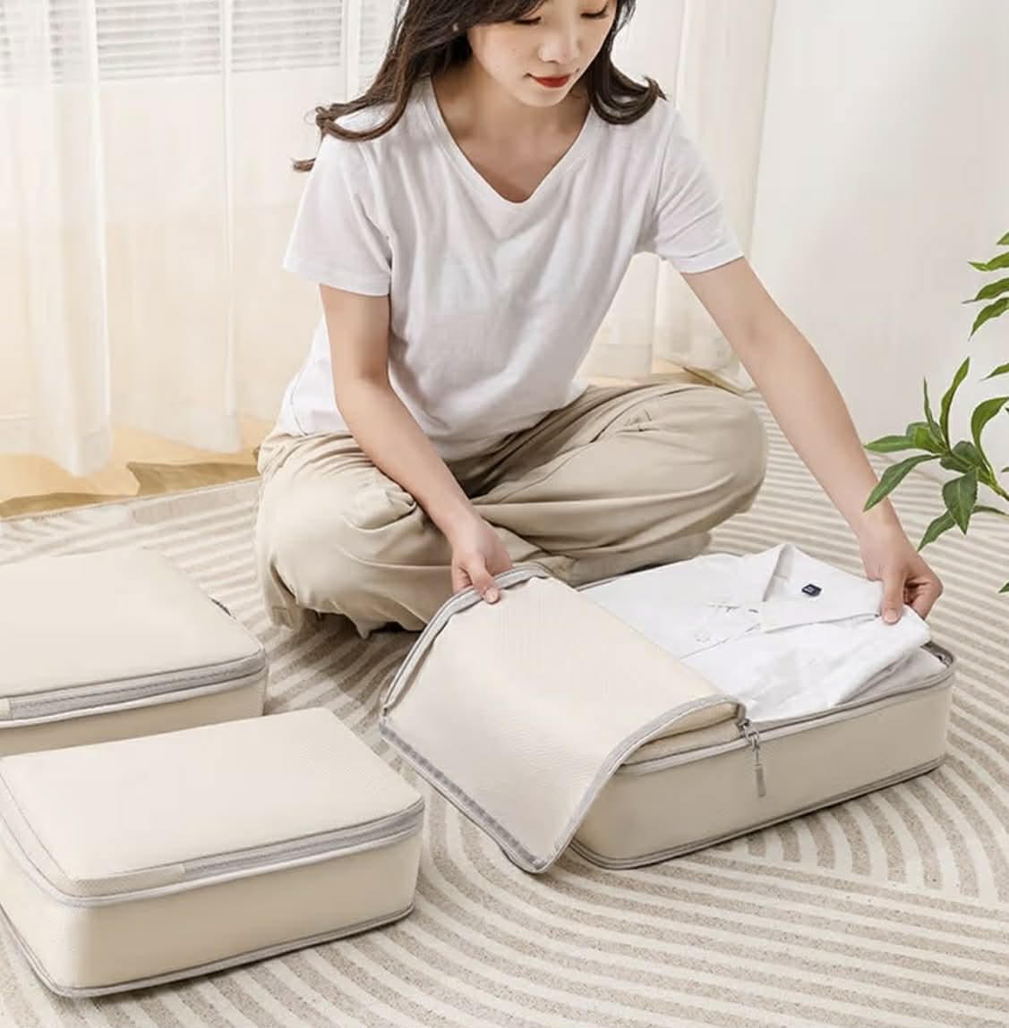 Modern Voyage 8-Pack Travel Organizer Set for Seamless Packing